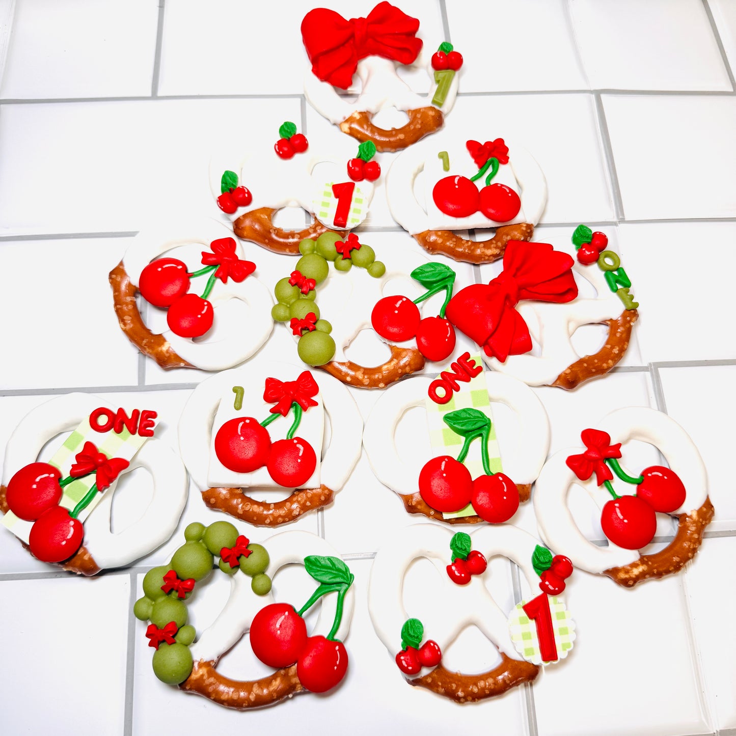 1 dozen Customized Chocolate Pretzels