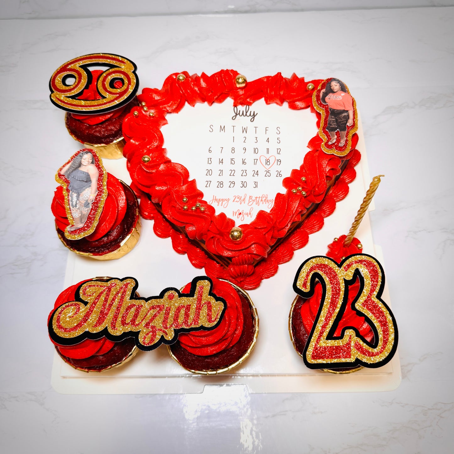 Cake Heart Bento Box