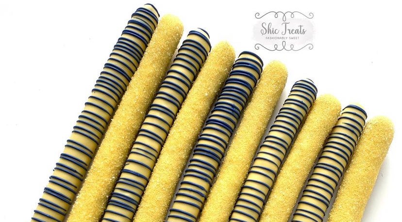 1 dozen Plain/Simple Drizzled Chocolate Pretzels